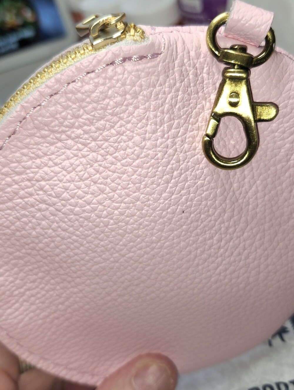 NWOT! PLG Quesadiila Pouch/Keychain In Pinkaboo. Beautiful Color!
